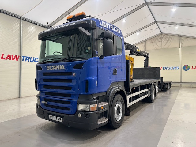 Scania R420 6×2 Rear Lift Brick Grab Drawbar