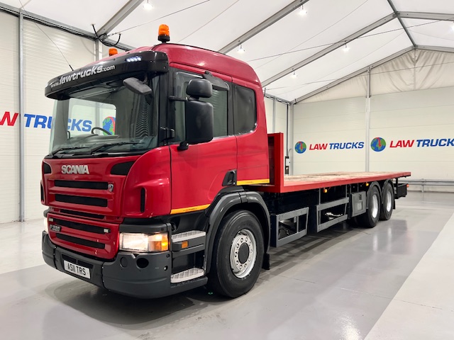 Scania P320 6×2 10 Tyre Rear Lift Flatbed
