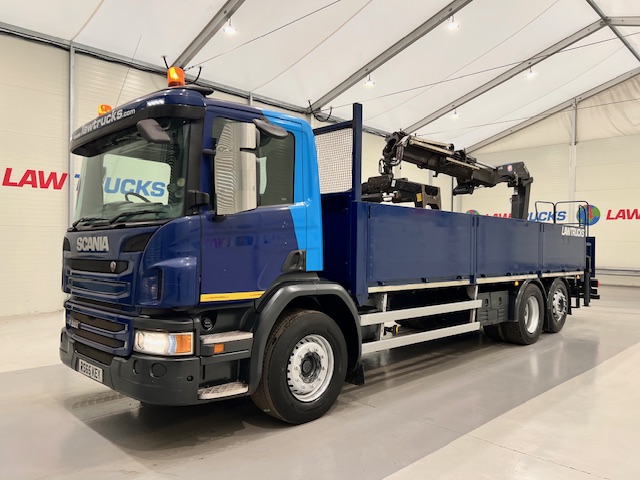 Scania P280 6×2 Rear Lift Dropside Brick Grab