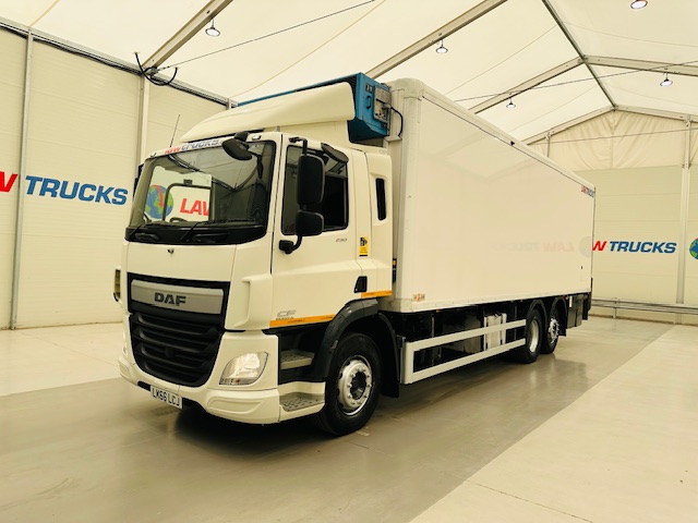 DAF CF 290 6×2 Rear Steer Fridge Box
