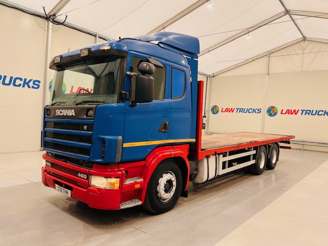 Scania 144 460 10 Tyre Sleeper Cab Flatbed