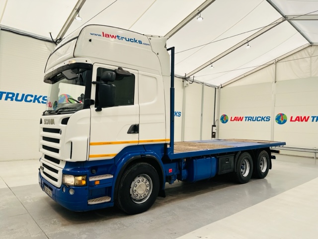 Scania R480 Rear Lift Sleeper Cab Flatbed Manual