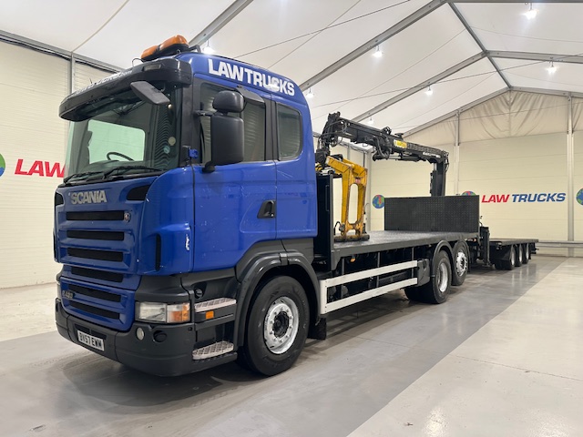 Scania R420 6×2 Rear Lift Brick Grab Drawbar