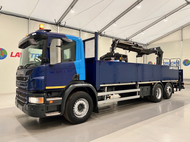 Scania P280 6×2 Rear Lift Dropside Brick Grab