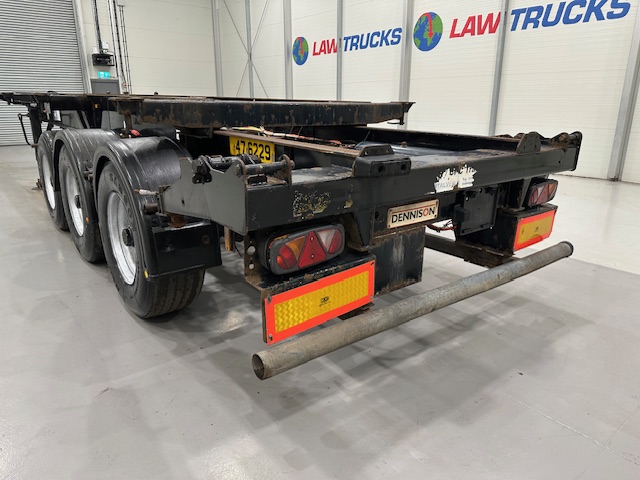 Dennison Tri Axle Sliding Skeletal Trailer BPW