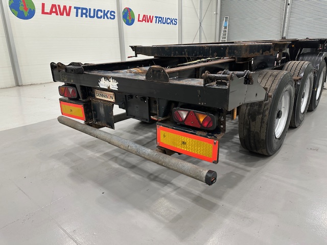 Dennison Tri Axle Sliding Skeletal Trailer BPW