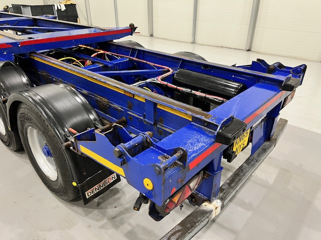 Dennison Tri Axle Sliding Skeletal Trailer BPW