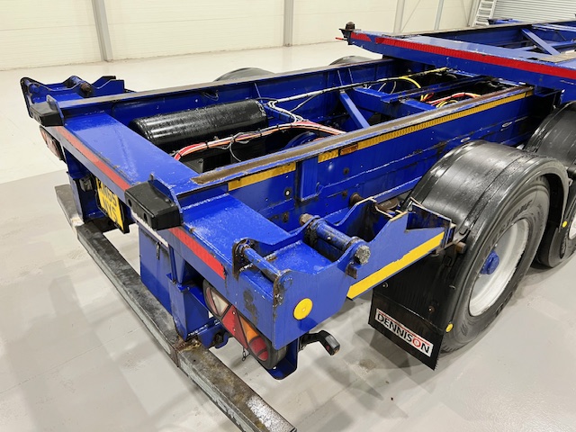 Dennison Tri Axle Sliding Skeletal Trailer BPW
