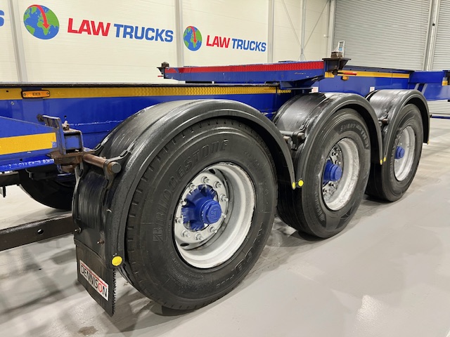 Dennison Tri Axle Sliding Skeletal Trailer BPW