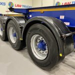 Dennison Tri Axle Sliding Skeletal Trailer BPW - thumbnail