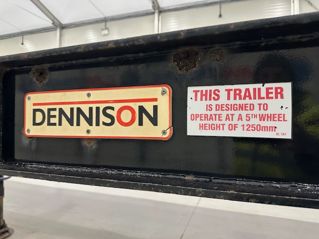 Dennison Tri Axle Sliding Skeletal Trailer BPW