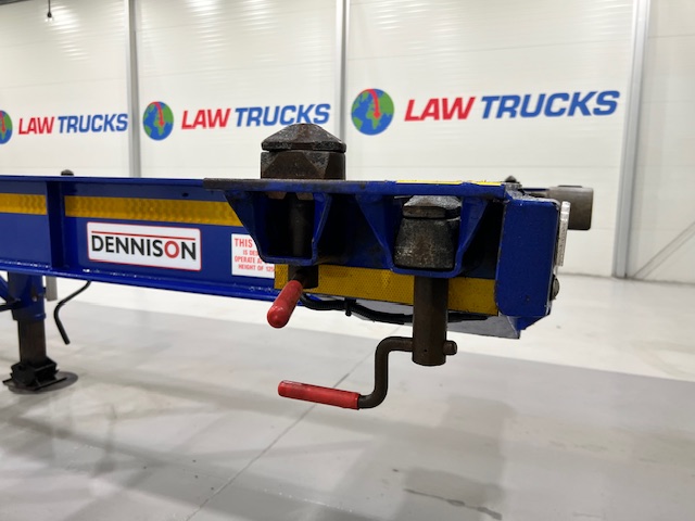 Dennison Tri Axle Sliding Skeletal Trailer BPW