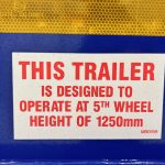 Dennison Tri Axle Sliding Skeletal Trailer BPW - thumbnail