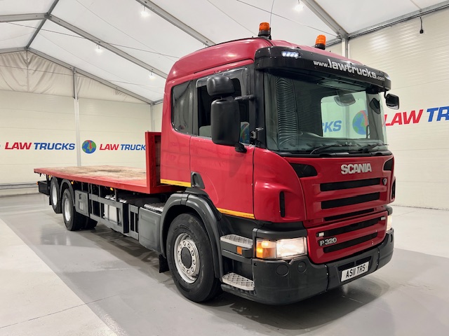 Scania P320 6×2 10 Tyre Rear Lift Flatbed