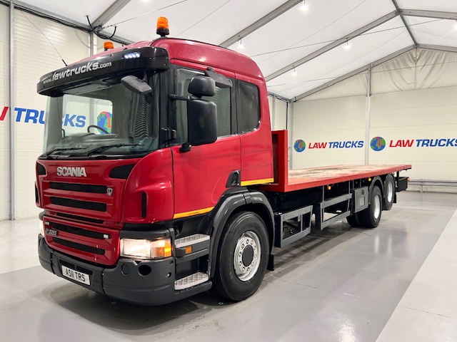 Scania P320 6×2 10 Tyre Rear Lift Flatbed
