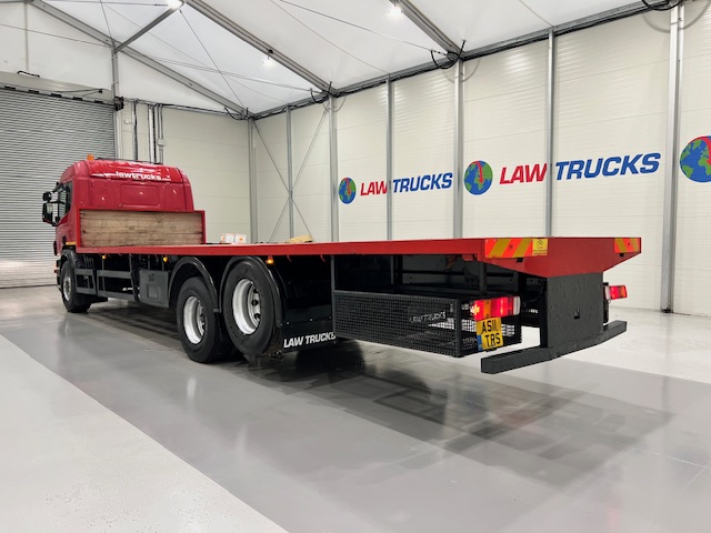 Scania P320 6×2 10 Tyre Rear Lift Flatbed