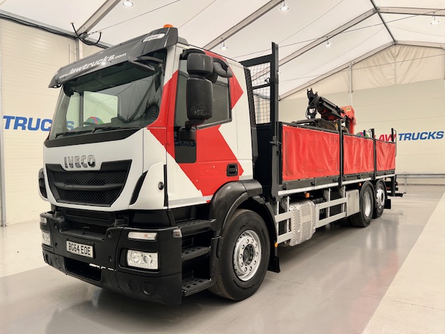 Iveco Stralis 310 6×2 Dropside Brick Grab