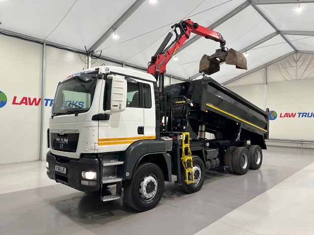 MAN TGS 35.360 8×4 Day Cab Steel Tipper Grab