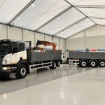 Scania P270 6×2 10 Tyre Flatbed Drawbar Brick Grab - thumbnail