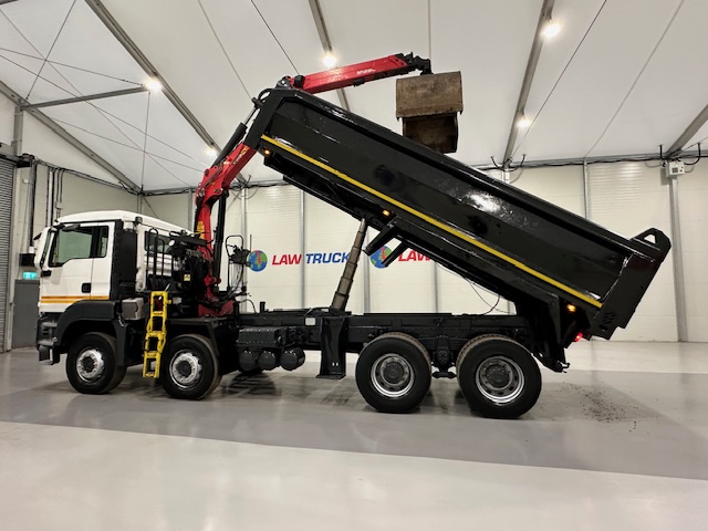 MAN TGS 35.360 8×4 Day Cab Steel Tipper Grab