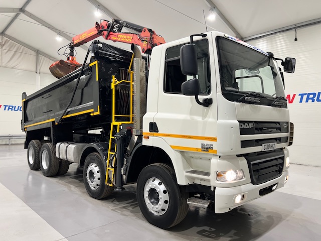 DAF CF85 360 8×4 Day Cab Steel Tipper Grab