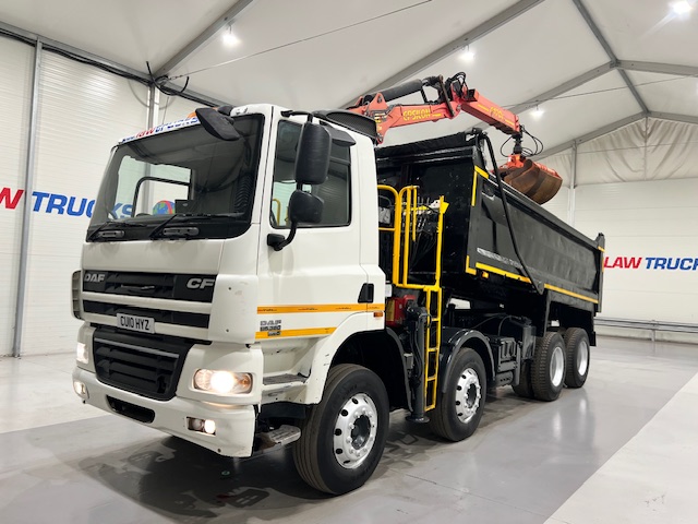DAF CF85 360 8×4 Day Cab Steel Tipper Grab
