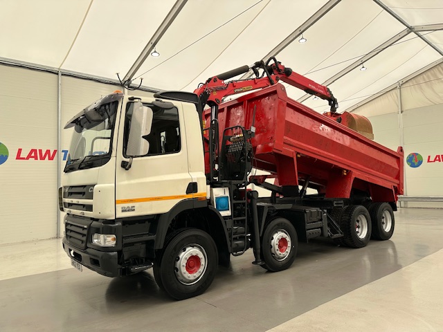 DAF CF85 410 8×4 Day Cab Steel Tipper Grab