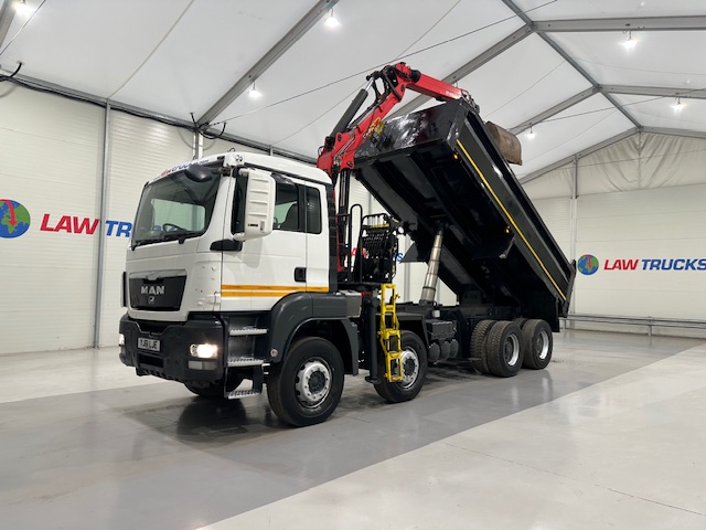 MAN TGS 35.360 8×4 Day Cab Steel Tipper Grab