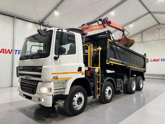 DAF CF85 360 8×4 Day Cab Steel Tipper Grab