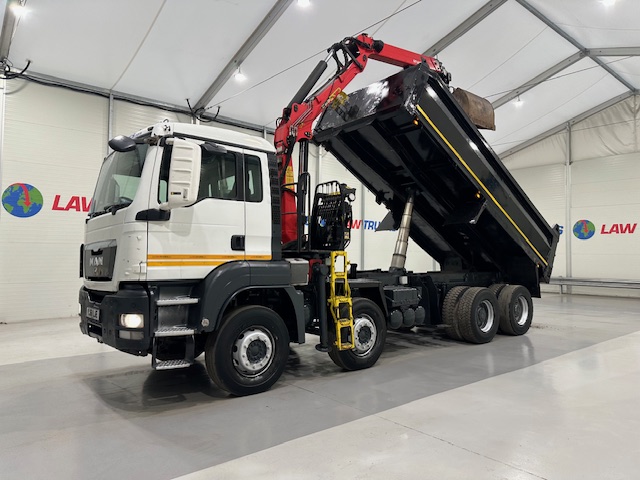 MAN TGS 35.360 8×4 Day Cab Steel Tipper Grab