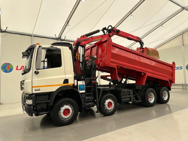 DAF CF85 410 8×4 Day Cab Steel Tipper Grab