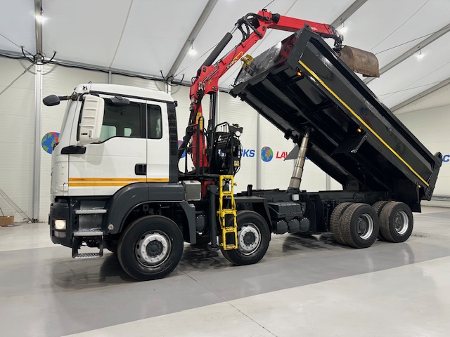 MAN TGS 35.360 8×4 Day Cab Steel Tipper Grab