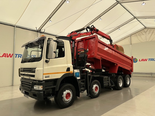 DAF CF85 410 8×4 Day Cab Steel Tipper Grab