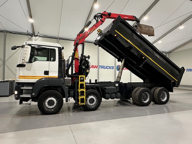 MAN TGS 35.360 8×4 Day Cab Steel Tipper Grab