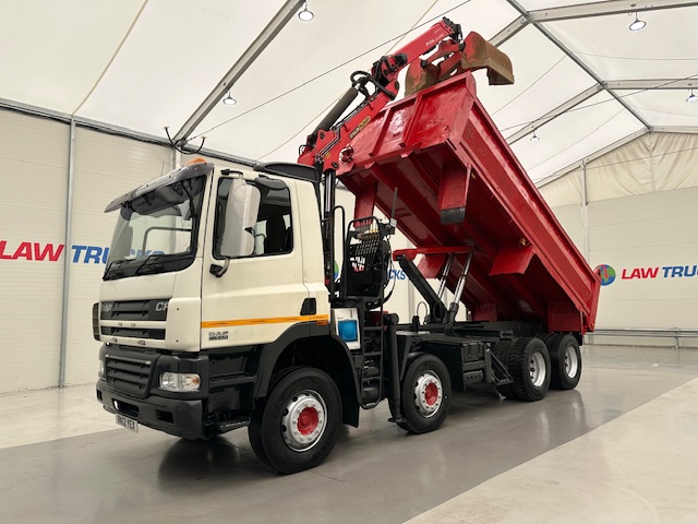 DAF CF85 410 8×4 Day Cab Steel Tipper Grab
