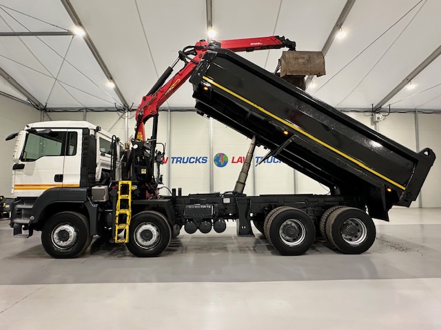 MAN TGS 35.360 8×4 Day Cab Steel Tipper Grab