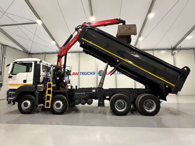 MAN TGS 35.360 8×4 Day Cab Steel Tipper Grab
