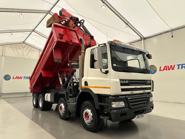 DAF CF85 410 8×4 Day Cab Steel Tipper Grab