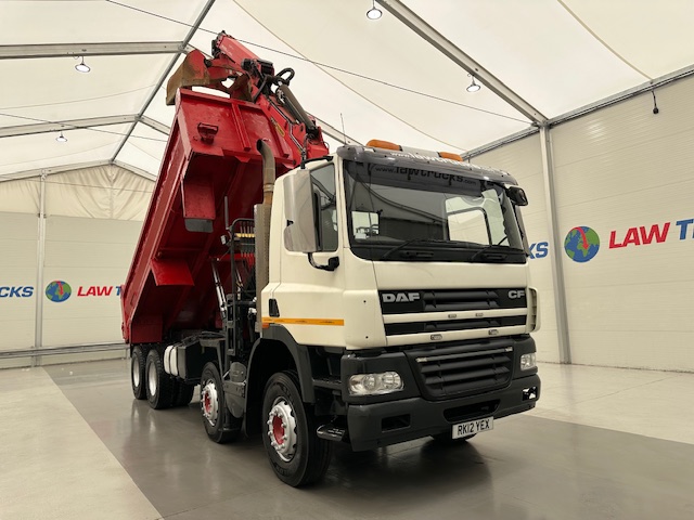 DAF CF85 410 8×4 Day Cab Steel Tipper Grab