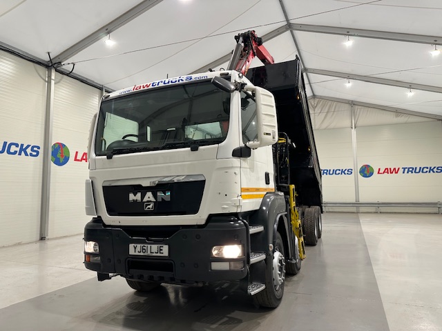 MAN TGS 35.360 8×4 Day Cab Steel Tipper Grab
