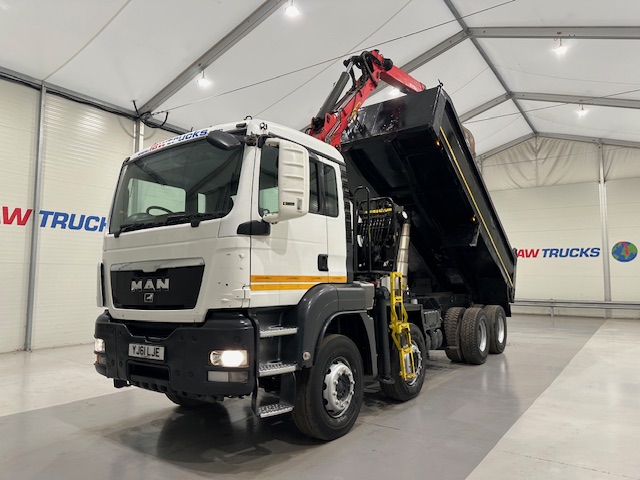 MAN TGS 35.360 8×4 Day Cab Steel Tipper Grab