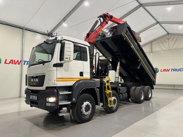 MAN TGS 35.360 8×4 Day Cab Steel Tipper Grab
