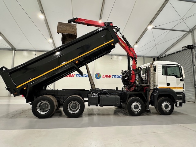 MAN TGS 35.360 8×4 Day Cab Steel Tipper Grab