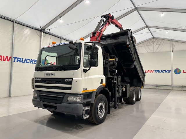 DAF CF75 310 6×4 Day Cab Steel Tipper Grab