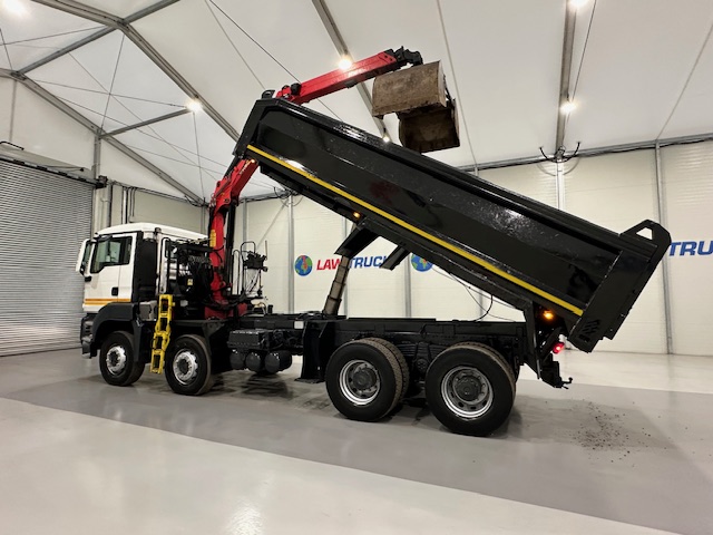 MAN TGS 35.360 8×4 Day Cab Steel Tipper Grab