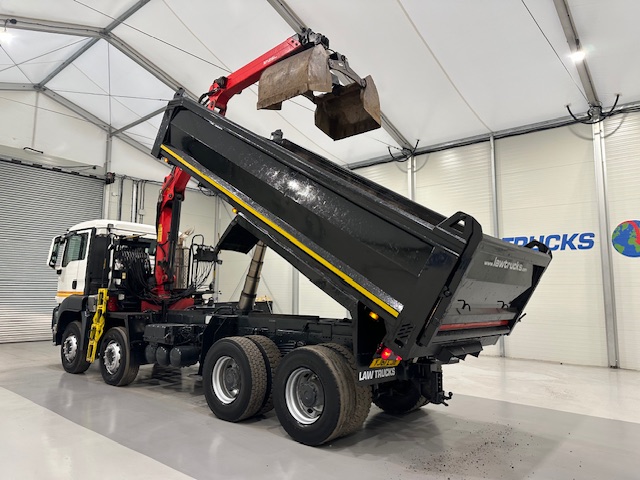 MAN TGS 35.360 8×4 Day Cab Steel Tipper Grab