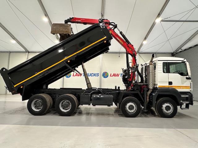 MAN TGS 35.360 8×4 Day Cab Steel Tipper Grab