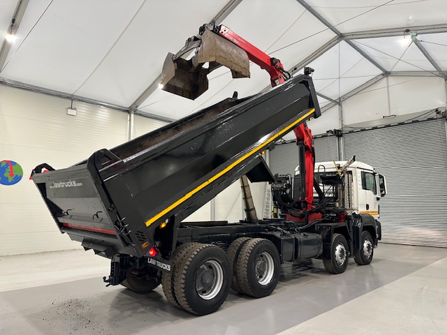 MAN TGS 35.360 8×4 Day Cab Steel Tipper Grab