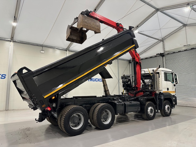MAN TGS 35.360 8×4 Day Cab Steel Tipper Grab