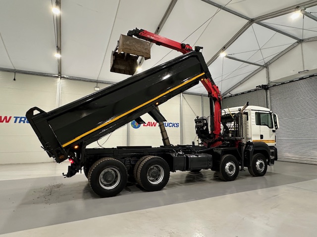 MAN TGS 35.360 8×4 Day Cab Steel Tipper Grab